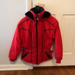 Obermeyer Womens Ski Jacket Tiger Lily Red